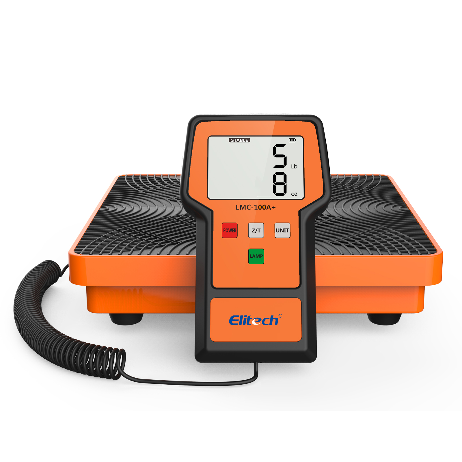 精創(chuàng)LMC-100A+冷媒秤 220磅帶外殼，HVAC 電子數(shù)字氟利昂回收秤